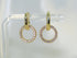 Round 18k Gold plated Earring