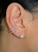 Pearl Gold Ear Clip Earring