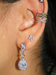 Water Drop Platinum plated Earring