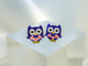Purple Owl 925 Sterling Silver Stud - Sweetas Trends