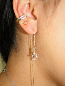 Tiffany 14K Gold plated Thread Earrings