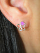 Purple Butterfly 925 Sterling Silver Earring - Sweetas Trends