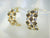 Roses & Zircons 14K Gold plated Earring