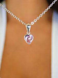Light Amethyst 925 Sterling Silver Necklace - Sweetas Trends