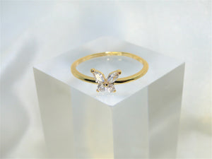 Butterfly 18K Gold plated Ring
