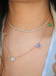 Hearts Zirconias 18K Gold filled Necklace