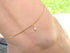 Crystal Drop 18K Gold Filled Anklet