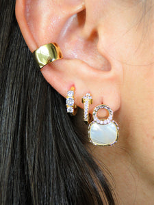Elegant Shell Gold plated Earring