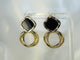 Black Roman Gold plated Earring