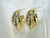 Gold Big Layered Hoops Earring