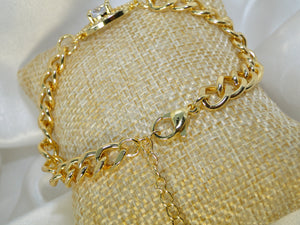 Zirconia Eye Gold plated Bracelet