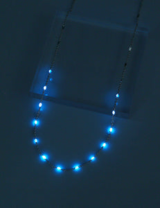 Glow in the Dark Silver Necklace