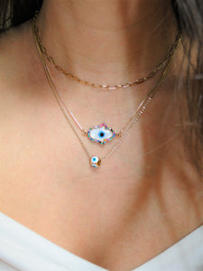 Evil Eye Gold Necklace - Sweetas Trends